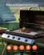 BBQ Płyta grillowa stalowa 606x360 mm uniwersalna z uchwytem do BBQ i biwaku 7