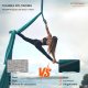 Monroe Hamak aerial yoga 5m z osprzętem 100gsm nylon do treningu zielony 3