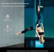 Monroe Hamak aerial yoga 5m z osprzętem 100gsm nylon do treningu zielony 4