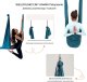 Monroe Hamak aerial yoga 5m z osprzętem 100gsm nylon do treningu zielony 6