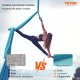 Monroe Hamak aerial yoga 5m z osprzętem 100gsm nylon do treningu niebieski 3