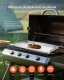 BBQ Płyta grillowa stalowa 910x525 mm uniwersalna z uchwytem do BBQ i biwaku 7
