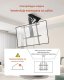 Premium Uchwyt TV sufitowy elektryczny 3265" regulowany motorized flip-down 7