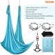 HELLA Hamak aerial yoga 10m z osprzętem 100gsm nylon do treningu niebieski 2