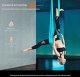 HELLA Hamak aerial yoga 10m z osprzętem 100gsm nylon do treningu niebieski 4