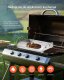 BBQ Płyta grillowa stalowa 44x37cm uniwersalna z uchwytem do i biwaku 7