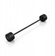 Marbo Sport Sztanga prosta gumowana 35 kg MARBO SPORT czarny mat 4