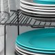 Vilde Półka kuchenna metalowa czarna rozsuwana 34,5-48 cm 8