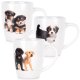 Siaki Collection Kubki ceramiczne psy 220 ml 3 szt. 1