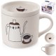 Lumarko Kubek z pokrywką porcelanowy 420 ml 5