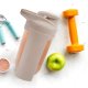 Triton Shaker treningowy z kulką tritan beżowy szczelny 700 ml 3