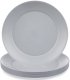 STALMAN Talerze obiadowe płytkie plastikowe szare SANDY 23,5 cm 6 szt. 1