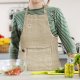 Douceur d`Interieur Fartuch kuchenny bawełniany wiązany GREENISH 2