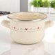 Lumarko Garnek emaliowany kremowy TONCA 16 cm, 1,4 l 2