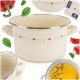 Ambition Garnek emaliowany kremowy TONCA 20 cm, 3 l 8