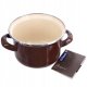Lumarko Garnek emaliowany BROWN 14 cm, 950 ml 8