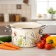 Lumarko Garnek emaliowany kremowy MAKI 18 cm, 2 l 2