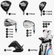CALLAWAY Zestaw kijów do golfa CALLAWAY XR-26 (12 kijów z torbą standbag/na nóżkach szaro-nieb-czerw, szafty grafitowe regular) 6