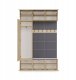 Goodhome Garderoba HAGA III/1Sz2W DĄB SONOMA + 2x Wieszak 11