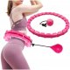 Springos HULA HOP Z OBCIĄŻENIEM Z WYPUSTKAMI SKŁADANE RÓŻOWY FIT+ PRO 2