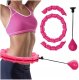 Springos HULA HOP Z OBCIĄŻENIEM Z WYPUSTKAMI SKŁADANE RÓŻOWY FIT+ PRO 3