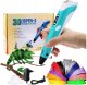 XMaster Długopis 3D drukarka 3d PEN zestaw XXL Różowy wkłady filament szablony 4