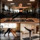 Alogy Mata do Ćwiczeń Fitness Jogi Lekka 3mm Mocna Wygodna Antypoślizgowa Czarna 6