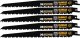 Dewalt xtreme runtime 230mm (9") 6tpi recip blade-5pk 1