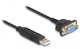 Kabel USB Delock USB-A - RS-232 0.5 m Czarny 1