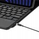 4kom.pl Etui i KLAWIATURA touchpad do Xiaomi Pad 7 / Pad 7 PRO 11.2 uchwyt na rysik, czarny 3