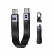 Unitek Unitek Kabel USB-C w formie breloka | USB4 | 40 Gb/s | 240W PD  8K | 13 cm, czarny 2