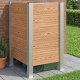 vidaXL vidaXL Ogrodzenie na Kosz na Śmieci brązowy 85 x 85 x 115 cm 1