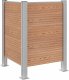 vidaXL vidaXL Ogrodzenie na Kosz na Śmieci brązowy 85 x 85 x 115 cm 2