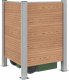 vidaXL vidaXL Ogrodzenie na Kosz na Śmieci brązowy 85 x 85 x 115 cm 3