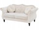 Beliani Sofa dla 2 osób SKIEN Welur Beżowy 2