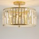 Lampa sufitowa Cosmo Light Plafon pałacowy Kyiv C03411CP kryształy kryształy złoty 2