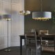 Lampa wisząca ENDON Żyrandol vintage Highclere 98936 Endon abażurowy biały mosiądz 5