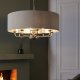 Lampa wisząca ENDON Żyrandol do salonu Highclere 99152 Endon łańcuch klasyczny beż chrom 5