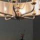 Lampa wisząca ENDON Żyrandol do salonu Highclere 99152 Endon łańcuch klasyczny beż chrom 6