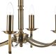 Lampa wisząca DAR Pałacowa lampa wisząca Ambassador AMB0875 Dar Lighting antyczny mosiądz 2