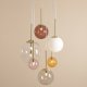 Lampa wisząca Aldex Lampa wisząca kaskada Bosso 1119K40_R Aldex kolorowe kule szklane mosiądz 2
