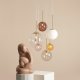 Lampa wisząca Aldex Lampa wisząca kaskada Bosso 1119K40_R Aldex kolorowe kule szklane mosiądz 4
