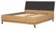 BogFran Łóżko z pojemnikiem 180x200 dwuosobowe dąb kamienny czarny ATE AT15 3