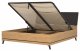 BogFran Łóżko z pojemnikiem 180x200 dwuosobowe dąb kamienny czarny ATE AT15 4