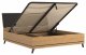 BogFran Łóżko z pojemnikiem 180x200 dwuosobowe dąb kamienny czarny ATE AT15 8