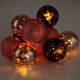 Lampki choinkowe Decorative Lighting Lampki Bombki Świecące 10 led Fioletowe 4 cm ORION na Baterie 1