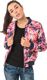 Iguana Kurtka damska Kahina Pink Floral Print/Patriot Blue r. S 1