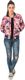 Iguana Kurtka damska Kahina Pink Floral Print/Patriot Blue r. S 2