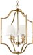 Lampa wisząca Cosmo Light Wisząca lampa salonowa New York p04667au-wh metal tkanina złota biała 1