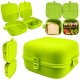Aptel Pojemnik Lunchbox Dzielony 3 Komory 14 L VILDE z Klipsami 16 x 16 cm 1